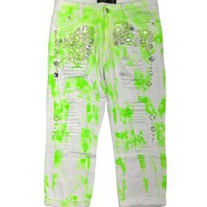 Reworked Sparkle Denim Pearls & Gems Boyfriend Jeans (13)